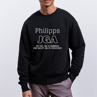 Oversize Pullover Philipp personalisierbar 1 - Schwarz