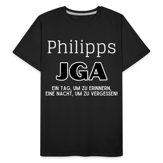 T-Shirt Philipp personalisierbar - Schwarz