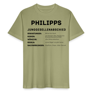 T-Shirt "JGA - 5 Punkte" - Nebelgrün