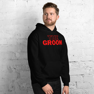 Kapuzenpullover "The Groom" rot