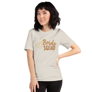 enganliegendes T-Shirt Bride Squad Emma