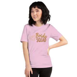 enganliegendes T-Shirt Bride Squad Emma