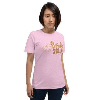 enganliegendes T-Shirt Bride Squad Emma