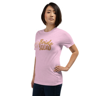 enganliegendes T-Shirt Bride Squad Emma