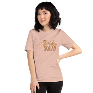 enganliegendes T-Shirt Bride Squad Emma