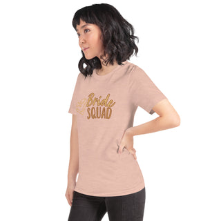 enganliegendes T-Shirt Bride Squad Emma