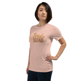 enganliegendes T-Shirt Bride Squad Emma