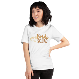 enganliegendes T-Shirt Bride Squad Emma