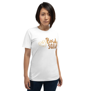 enganliegendes T-Shirt Bride Squad Emma