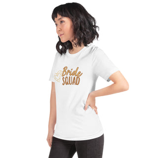 enganliegendes T-Shirt Bride Squad Emma