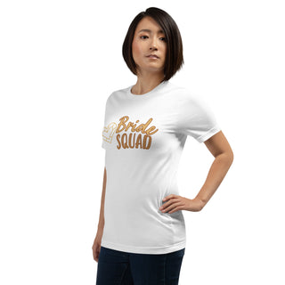 enganliegendes T-Shirt Bride Squad Emma