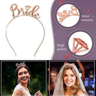 Haarreifen, "Bride to Be"-Schärpe & Schleier für die Braut