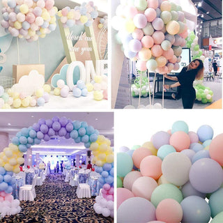 200 Bunte Luftballons Pastell in Latex